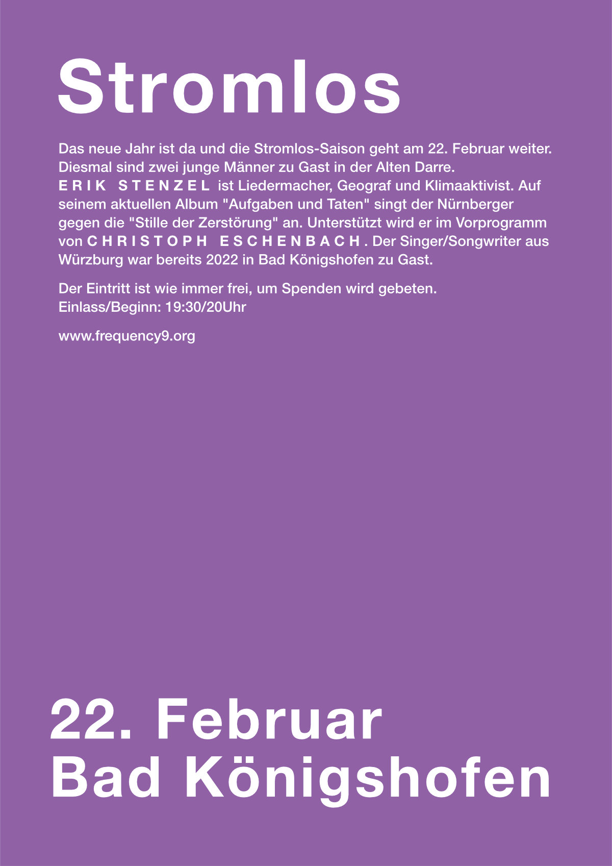 Stromlos am 22. Februar 2025